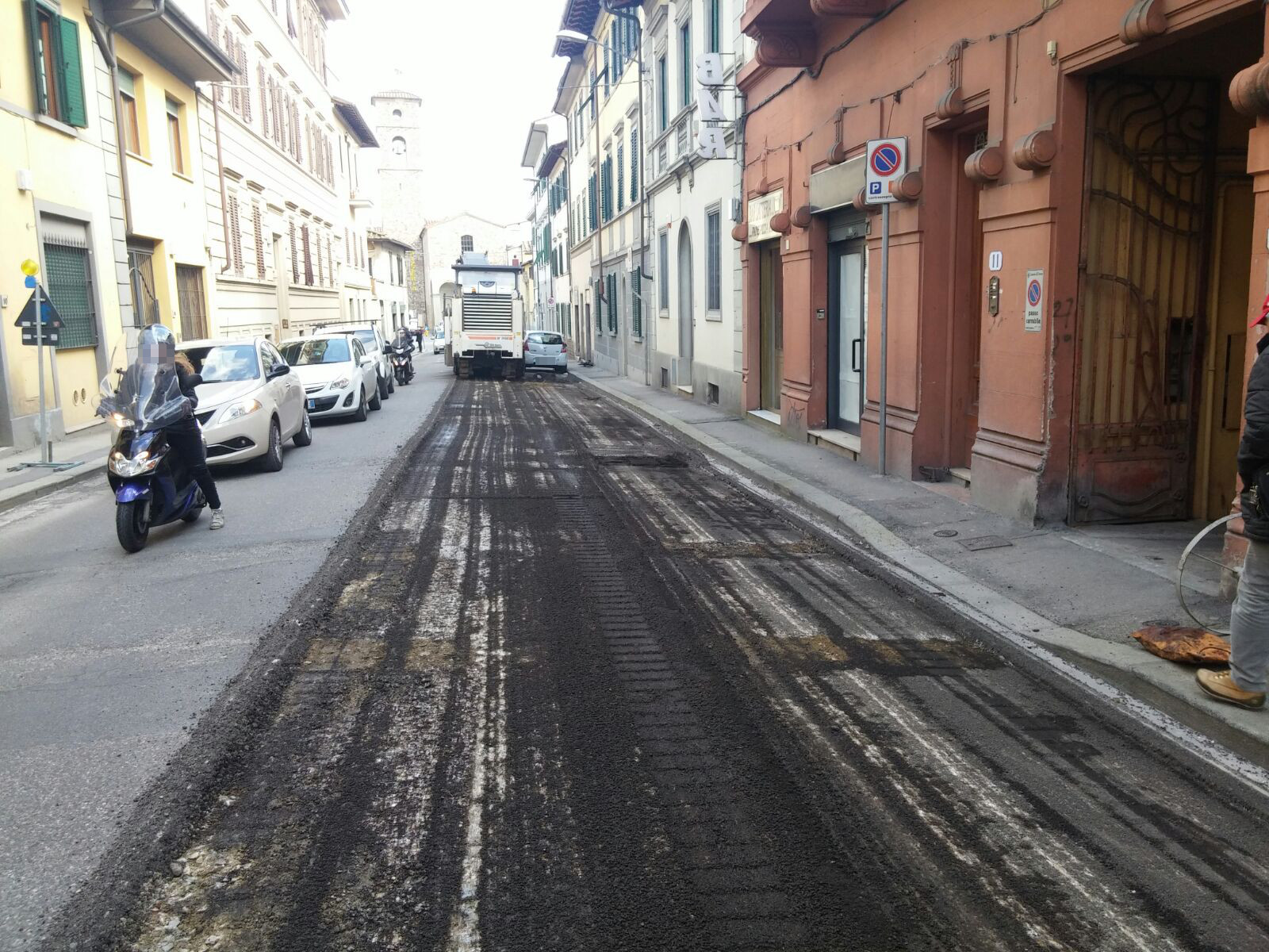 I lavori in via Tito Speri