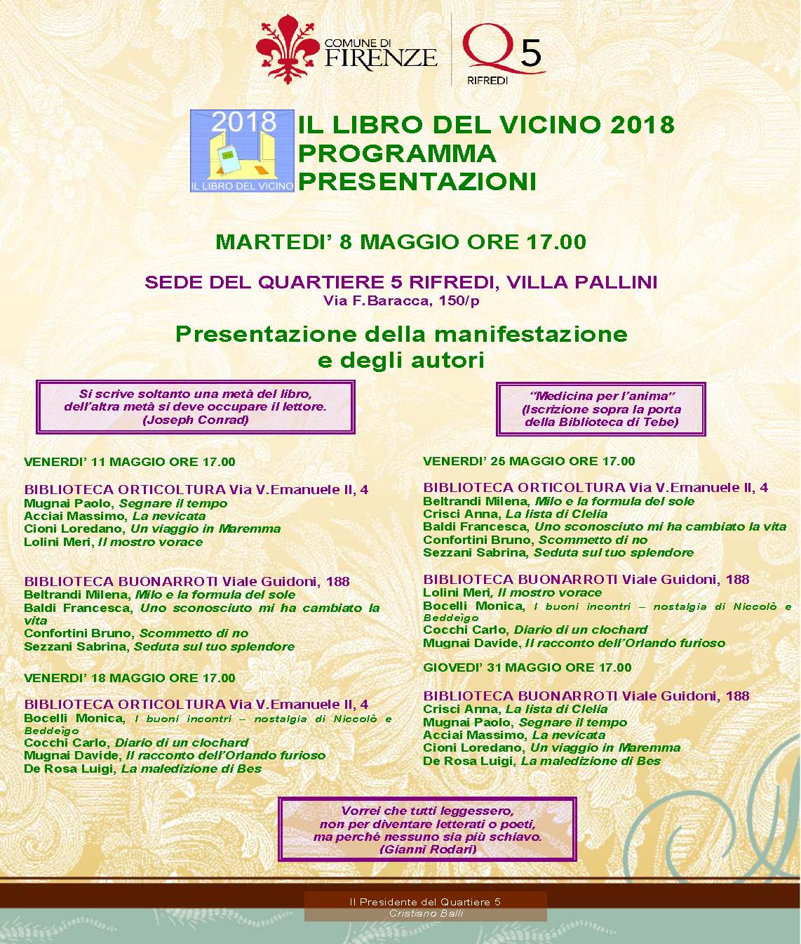 Il libro del vicino 2018 Il libro del vicino 2018