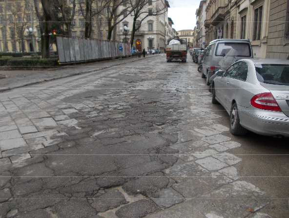 via della Colonna prima dei lavori via della Colonna prima dei lavori