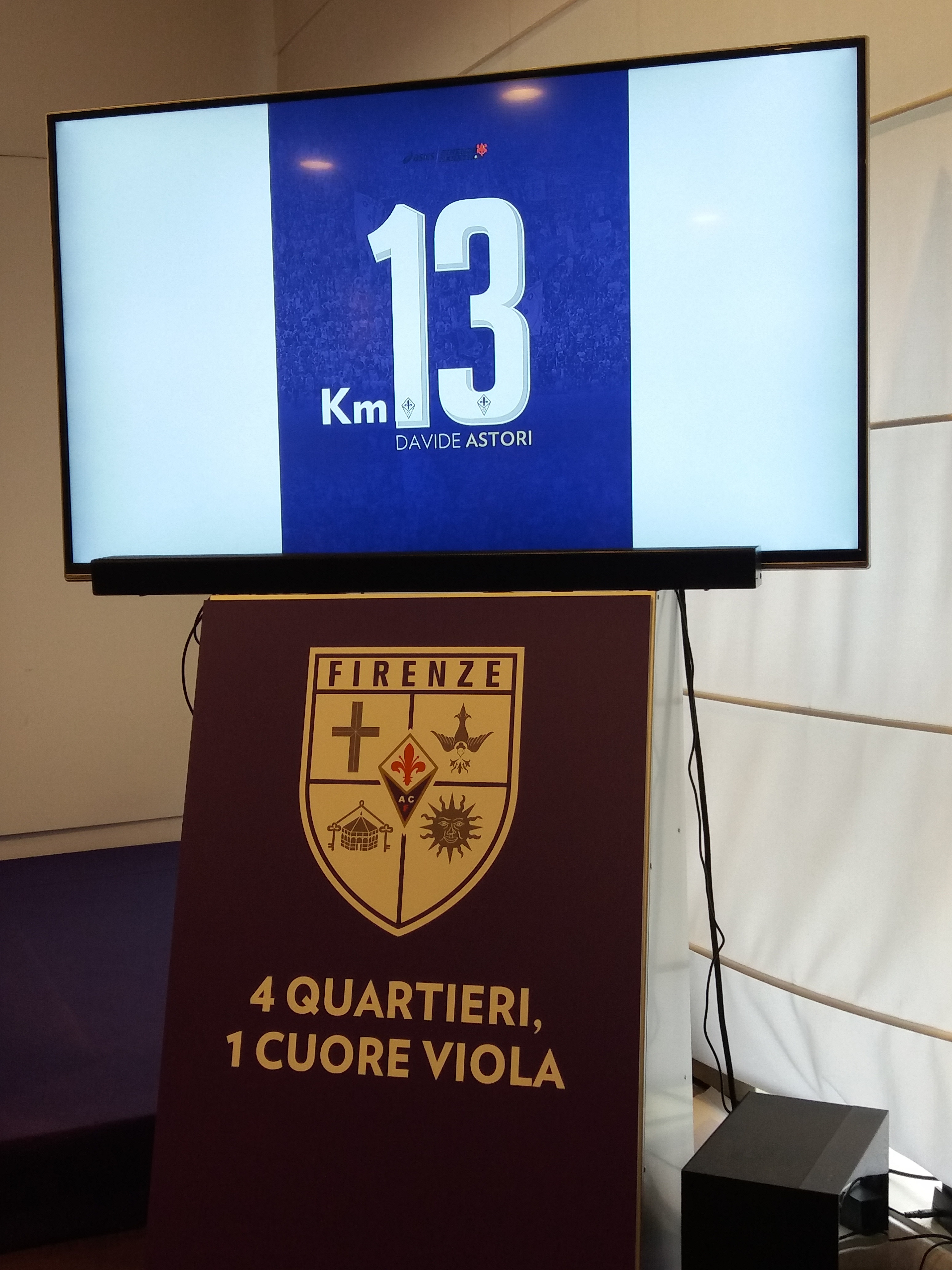 Km. 13 della Maratona dedicato a Davide Astori Km. 13 della Maratona dedicato a Davide Astori