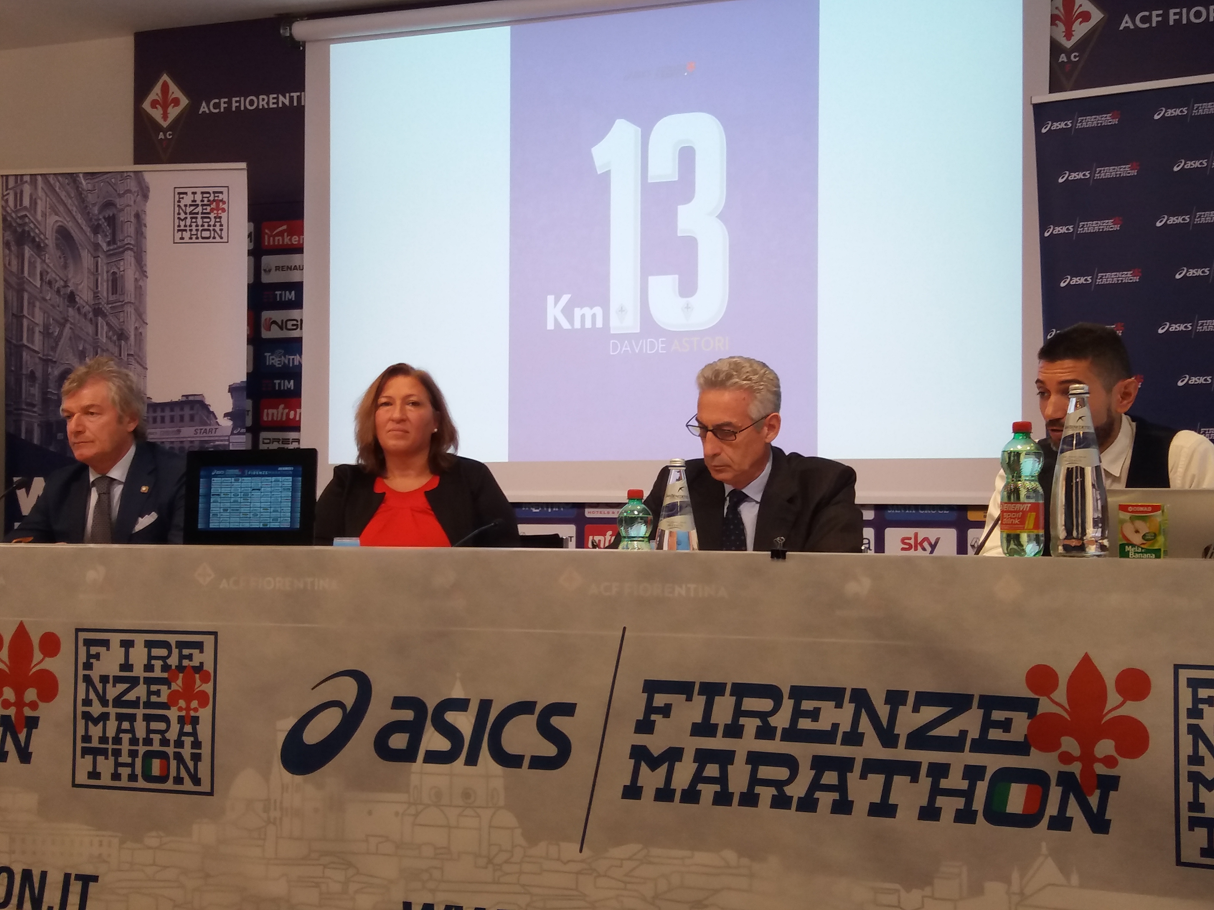 Km. 13 della Maratona dedicato a Davide Astori Km. 13 della Maratona dedicato a Davide Astori