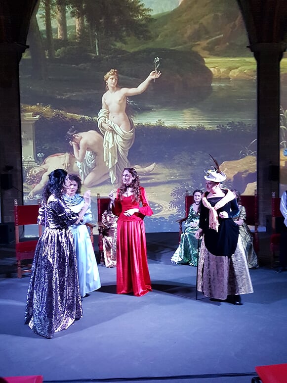 Spettacolo Accademia Teatrale di Firenze in Sala d'Arme Spettacolo Accademia Teatrale di Firenze in Sala d'Arme