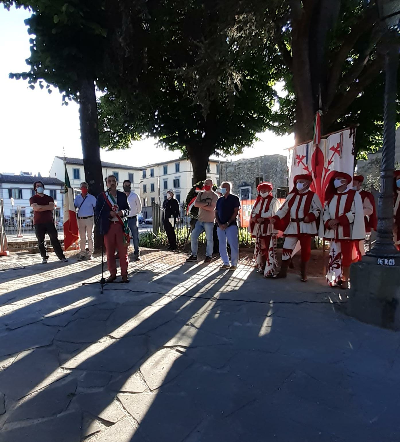 Commemorazione piazza Tasso Commemorazione piazza Tasso