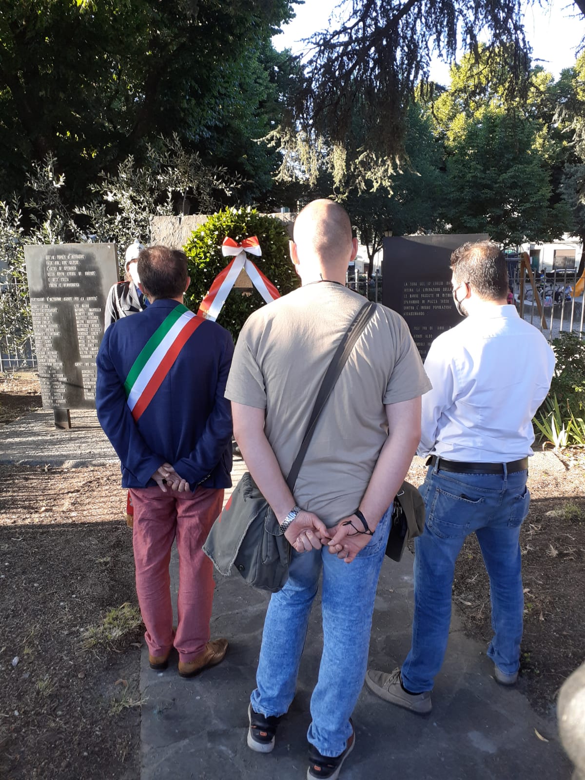 Commemorazione piazza Tasso Commemorazione piazza Tasso