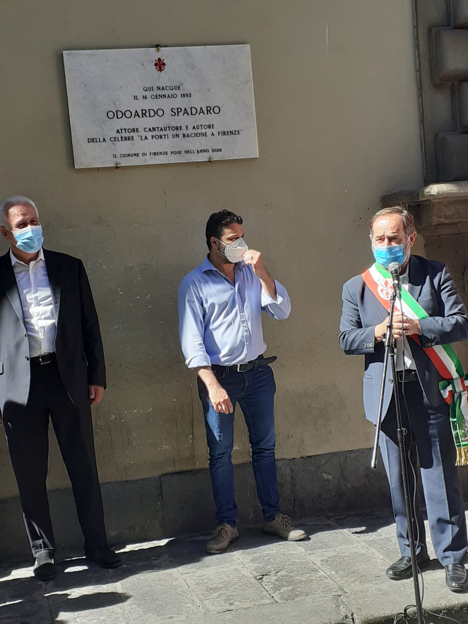 Inaugurata la targa che ricorda Odoardo Spadaro Inaugurata la targa che ricorda Odoardo Spadaro