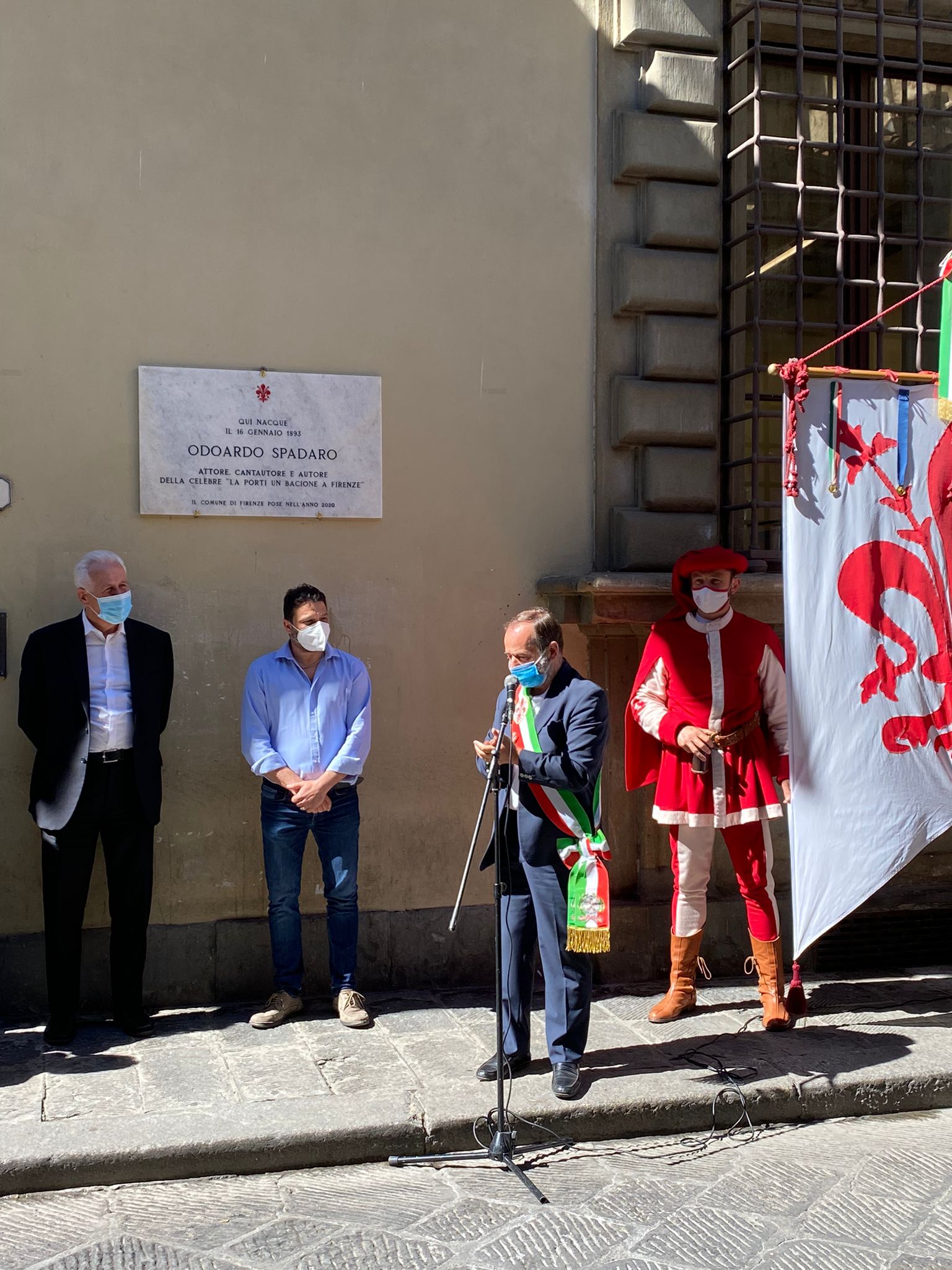 Inaugurata la targa che ricorda Odoardo Spadaro