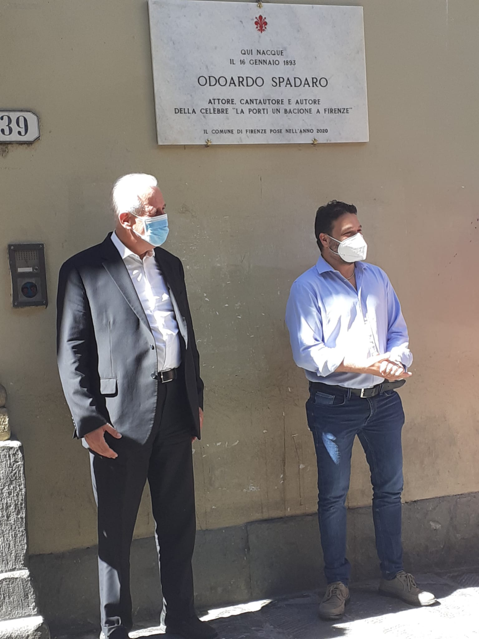 Inaugurata la targa che ricorda Odoardo Spadaro Inaugurata la targa che ricorda Odoardo Spadaro