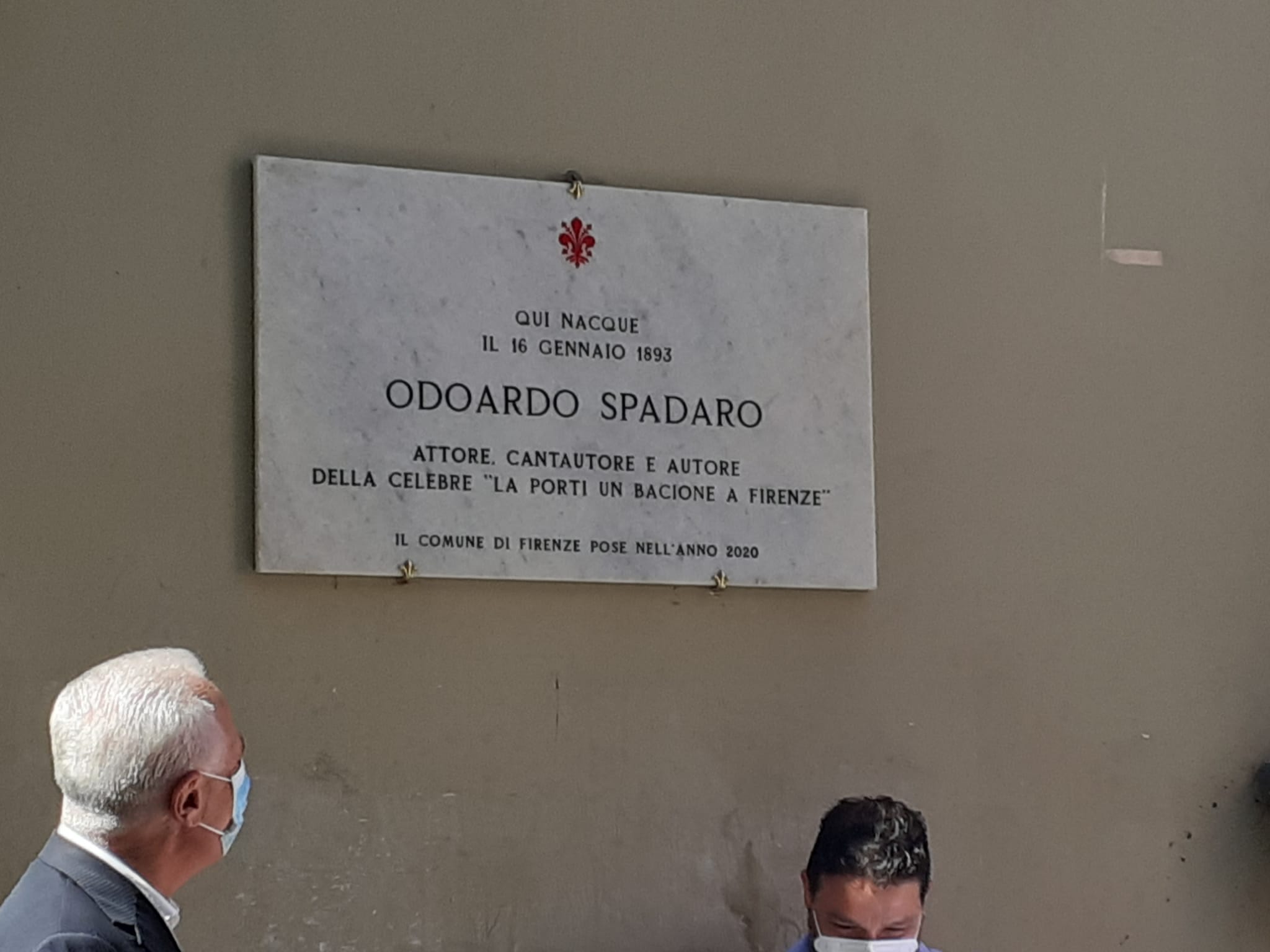 Inaugurata la targa che ricorda Odoardo Spadaro Inaugurata la targa che ricorda Odoardo Spadaro