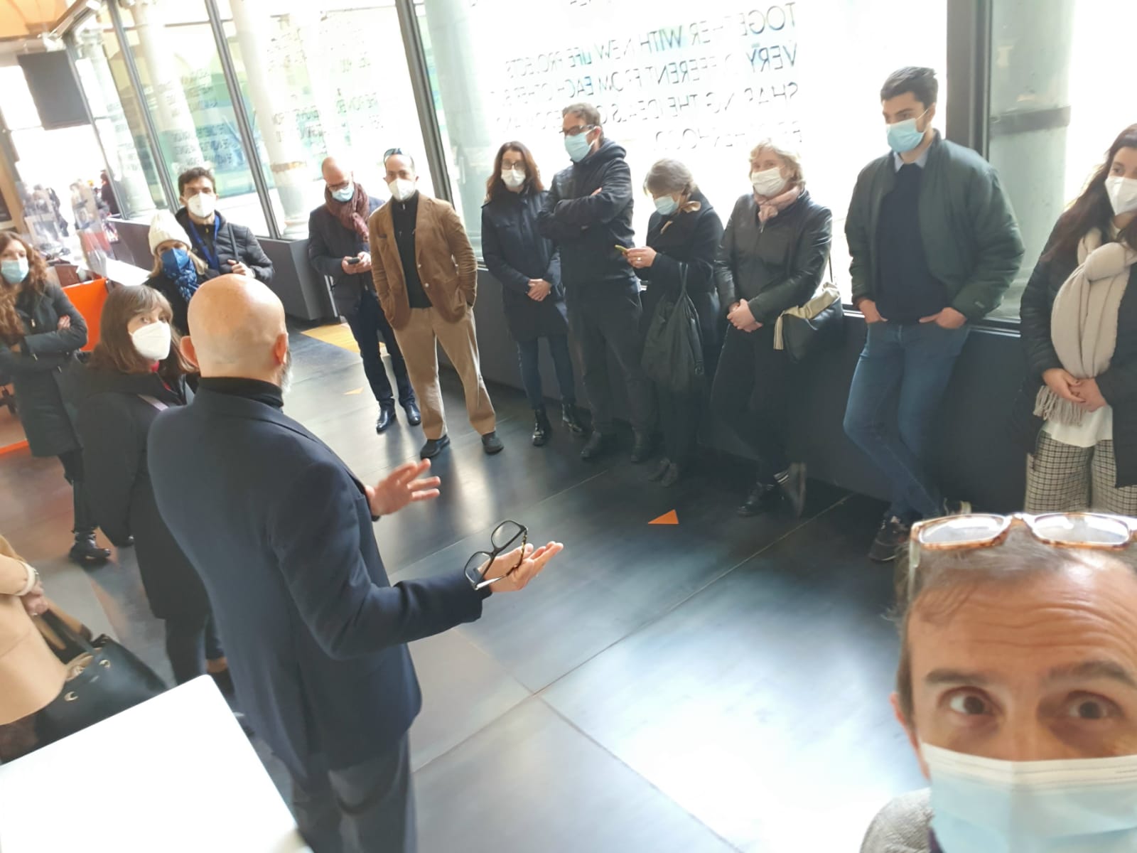 Consiglieri comunali e di quartiere alla mostra di Jenny Saville