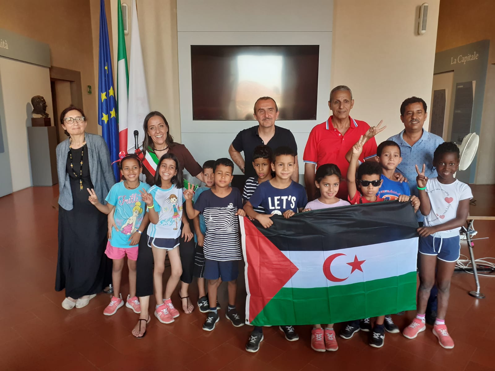 Bambini Saharawi in Palazzo Vecchio Bambini Saharawi in Palazzo Vecchio