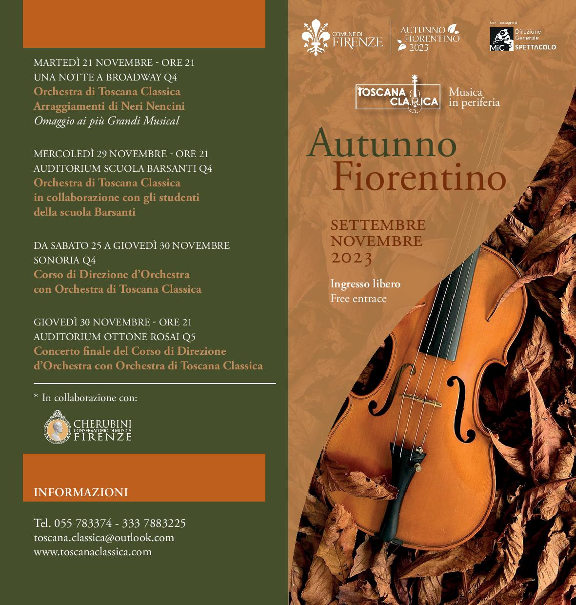 L’Orchestra di Toscana Classica al Quartiere 4 L’Orchestra di Toscana Classica al Quartiere 4