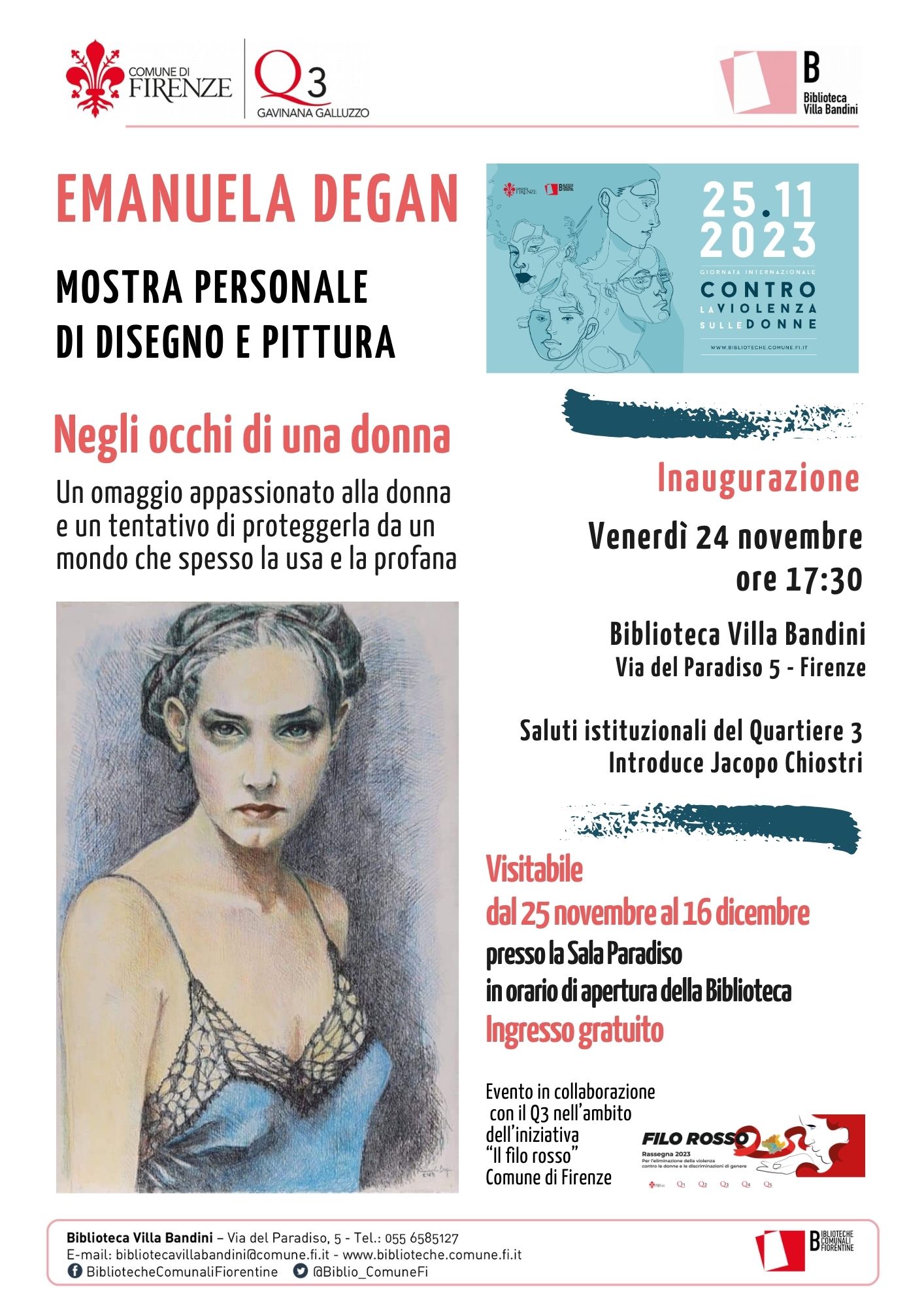 Negli occhi di una donna al Quartiere 3 Negli occhi di una donna al Quartiere 3