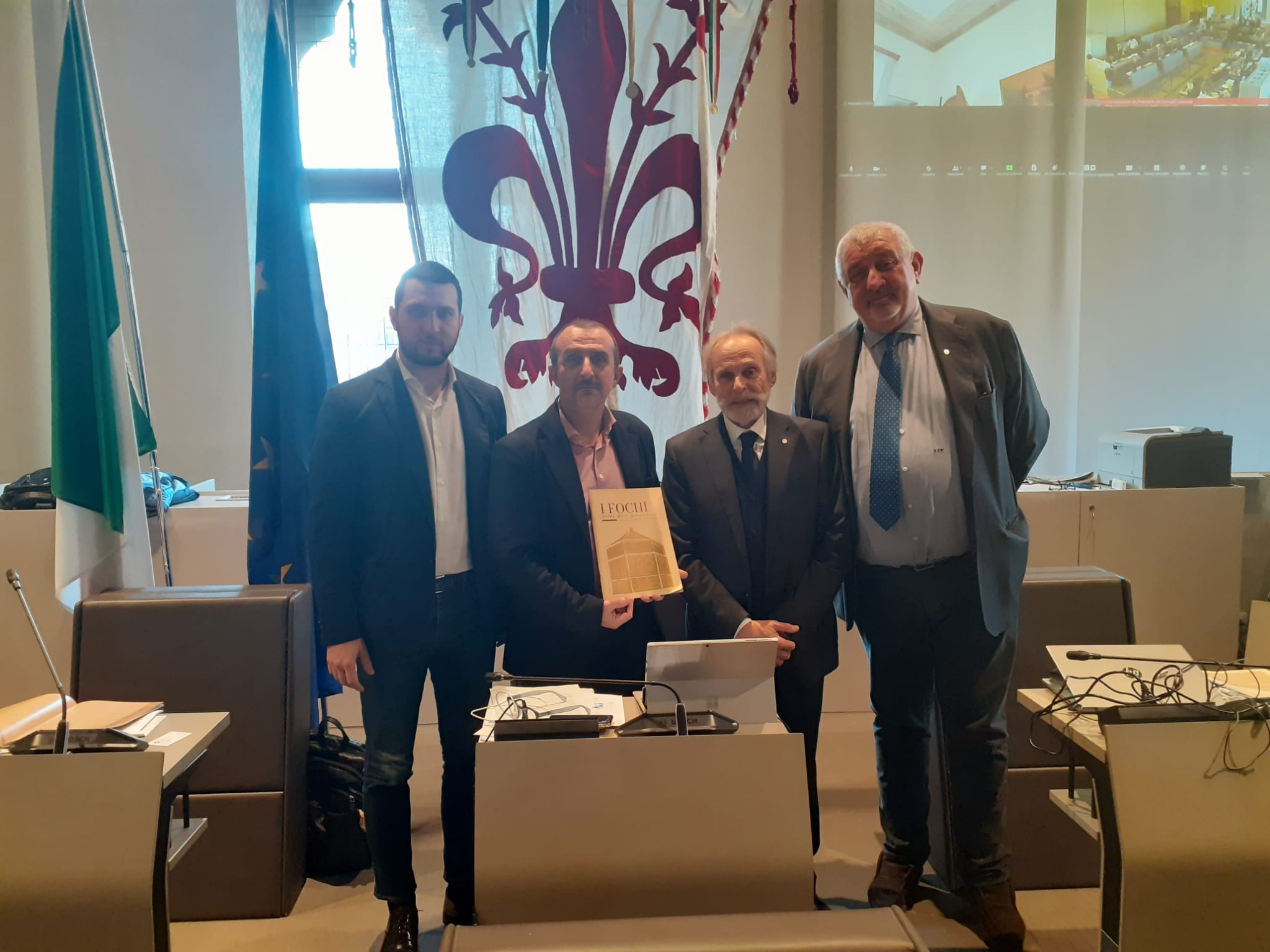 Il presidente Claudio Bini della Società San Giovanni in Consiglio comunale Il presidente Claudio Bini della Società San Giovanni in Consiglio comunale