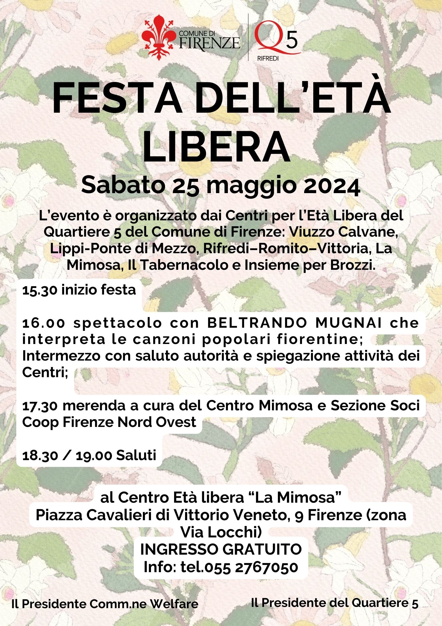 Festa età libera al Quartiere 5 Festa età libera al Quartiere 5