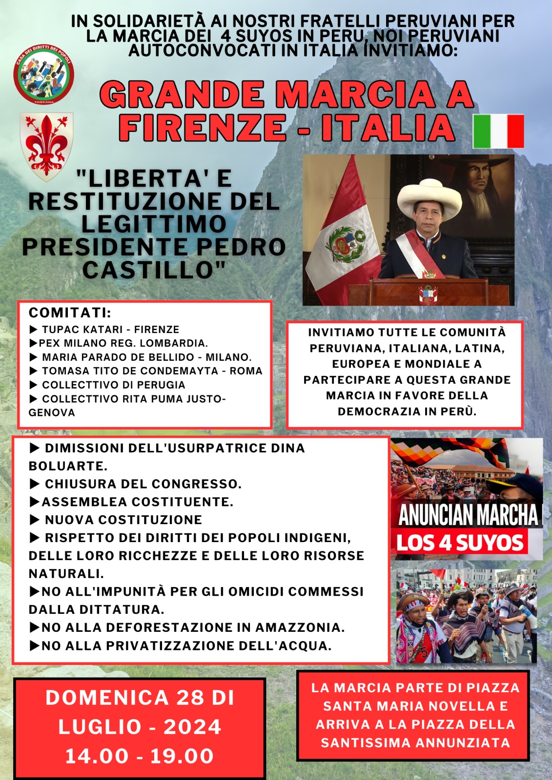 Marcia per il Perù Marcia per il Perù
