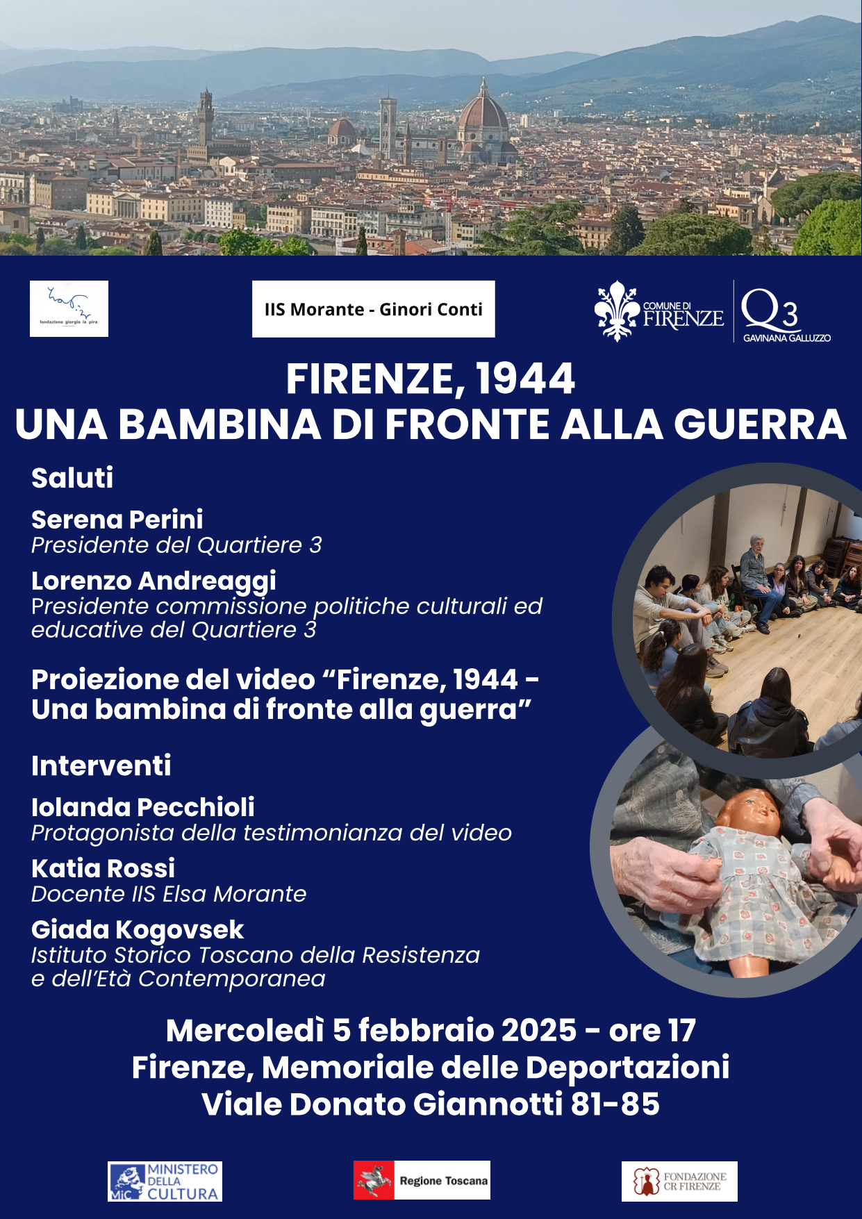 Una bambina di fronte alla guerra Una bambina di fronte alla guerra
