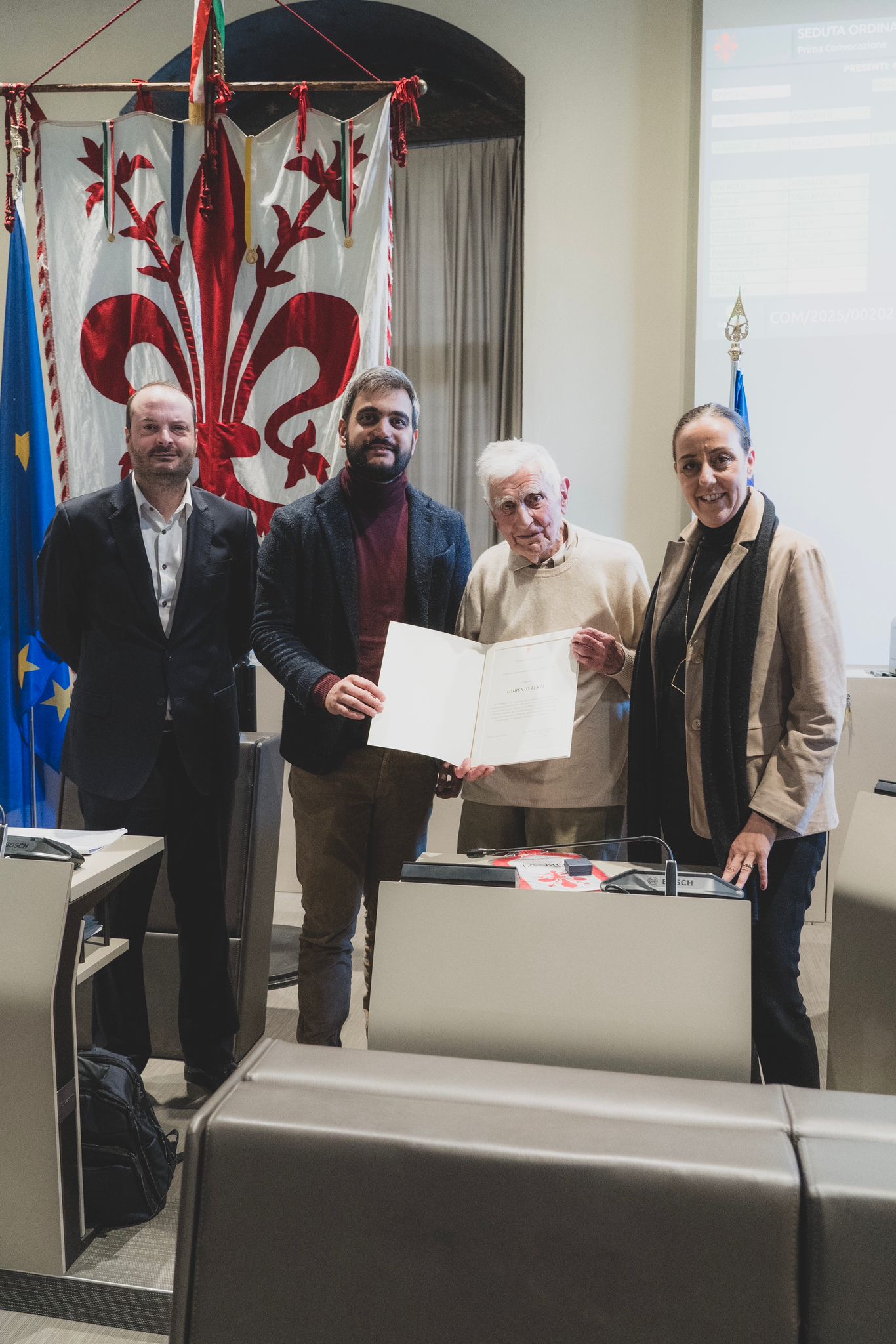 Umberto Terzi in Consiglio comunale Umberto Terzi in Consiglio comunale