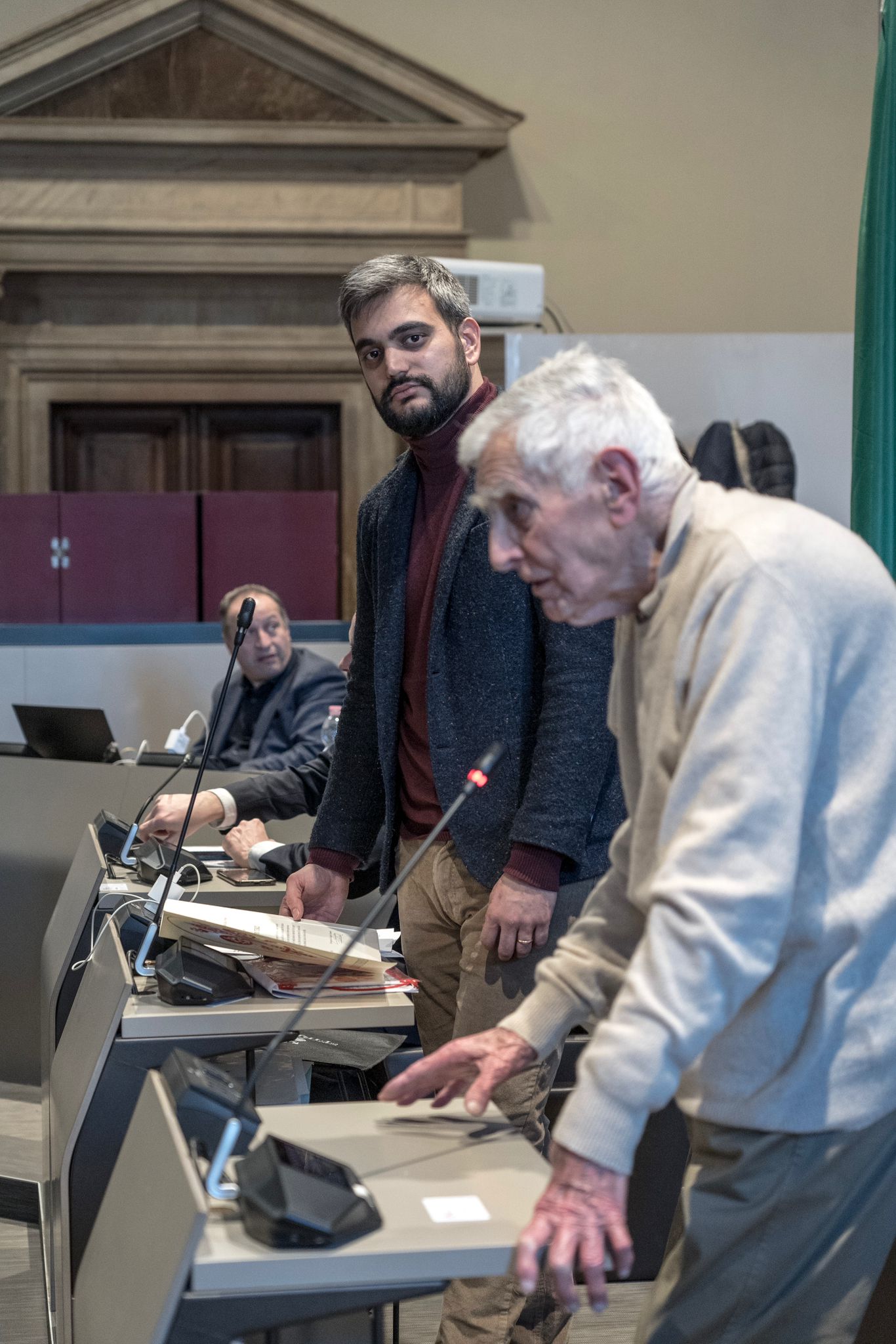 Umberto Terzi in Consiglio comunale Umberto Terzi in Consiglio comunale