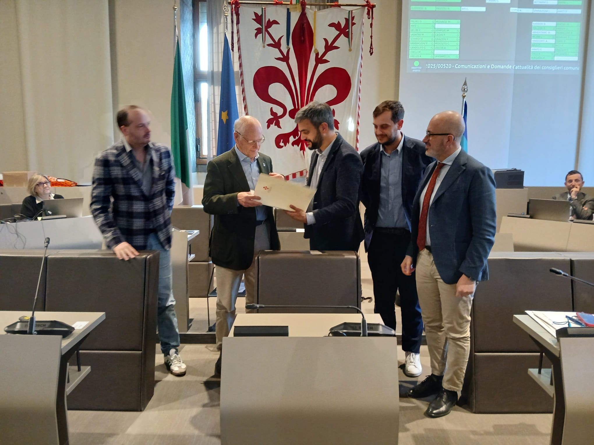 Carlo Blasi in Consiglio comunale