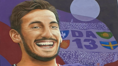 Nel Quartiere 4 un murale dedicato alla memoria del campione Davide Astori