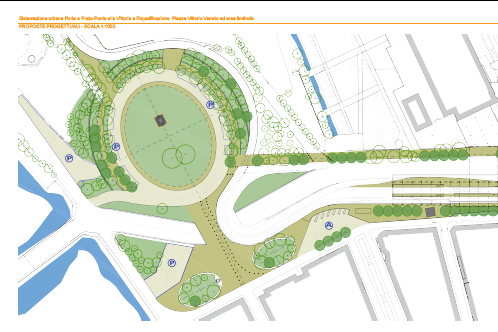 La sistemazione urbana di piazza Vittorio Veneto La sistemazione urbana di piazza Vittorio Veneto
