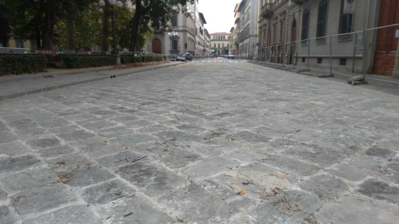via della Colonna oggi, dopo i lavori via della Colonna oggi, dopo i lavori