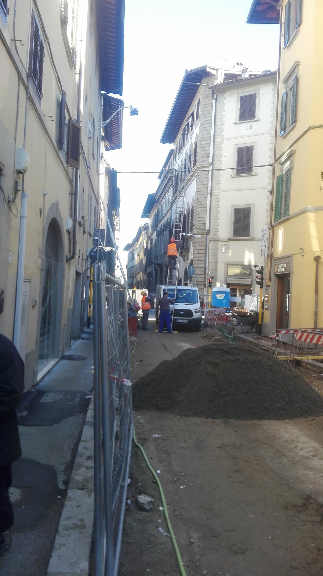 Lavori via dei Serragli