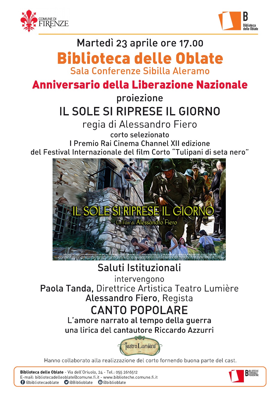 Il sole si riprese il giorno Il sole si riprese il giorno