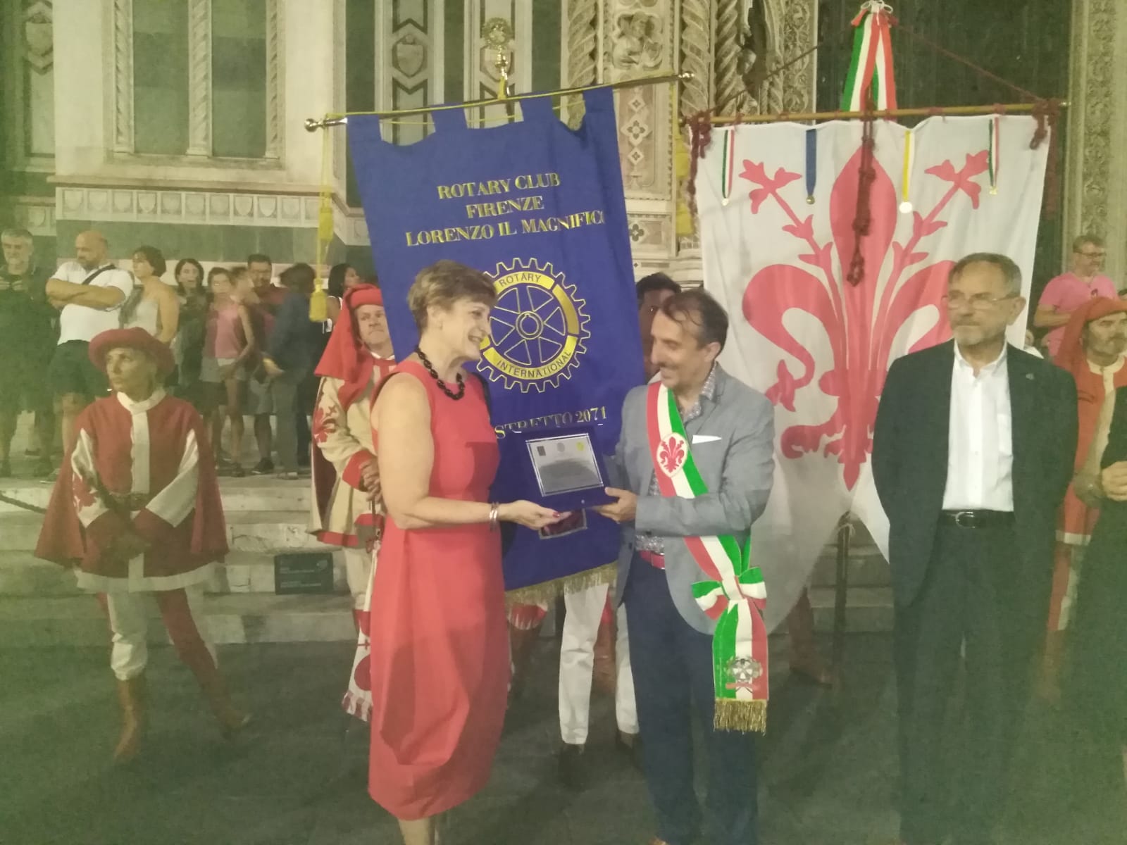 Il presidente del Consiglio comunale Luca Milani alle celebrazioni per Sant'Anna Il presidente del Consiglio comunale Luca Milani alle celebrazioni per Sant'Anna