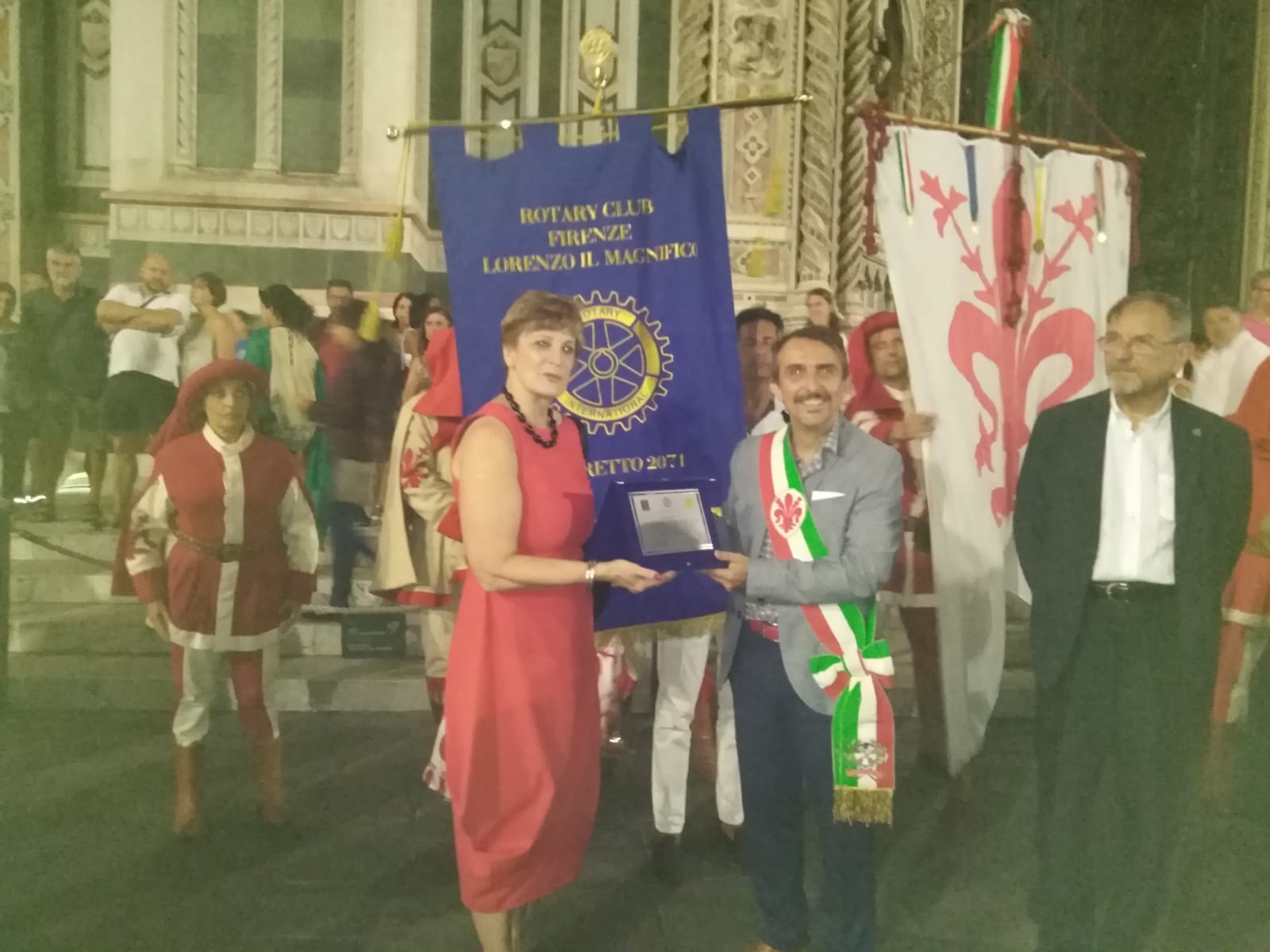 Il presidente del Consiglio comunale Luca Milani alle celebrazioni per Sant'Anna Il presidente del Consiglio comunale Luca Milani alle celebrazioni per Sant'Anna