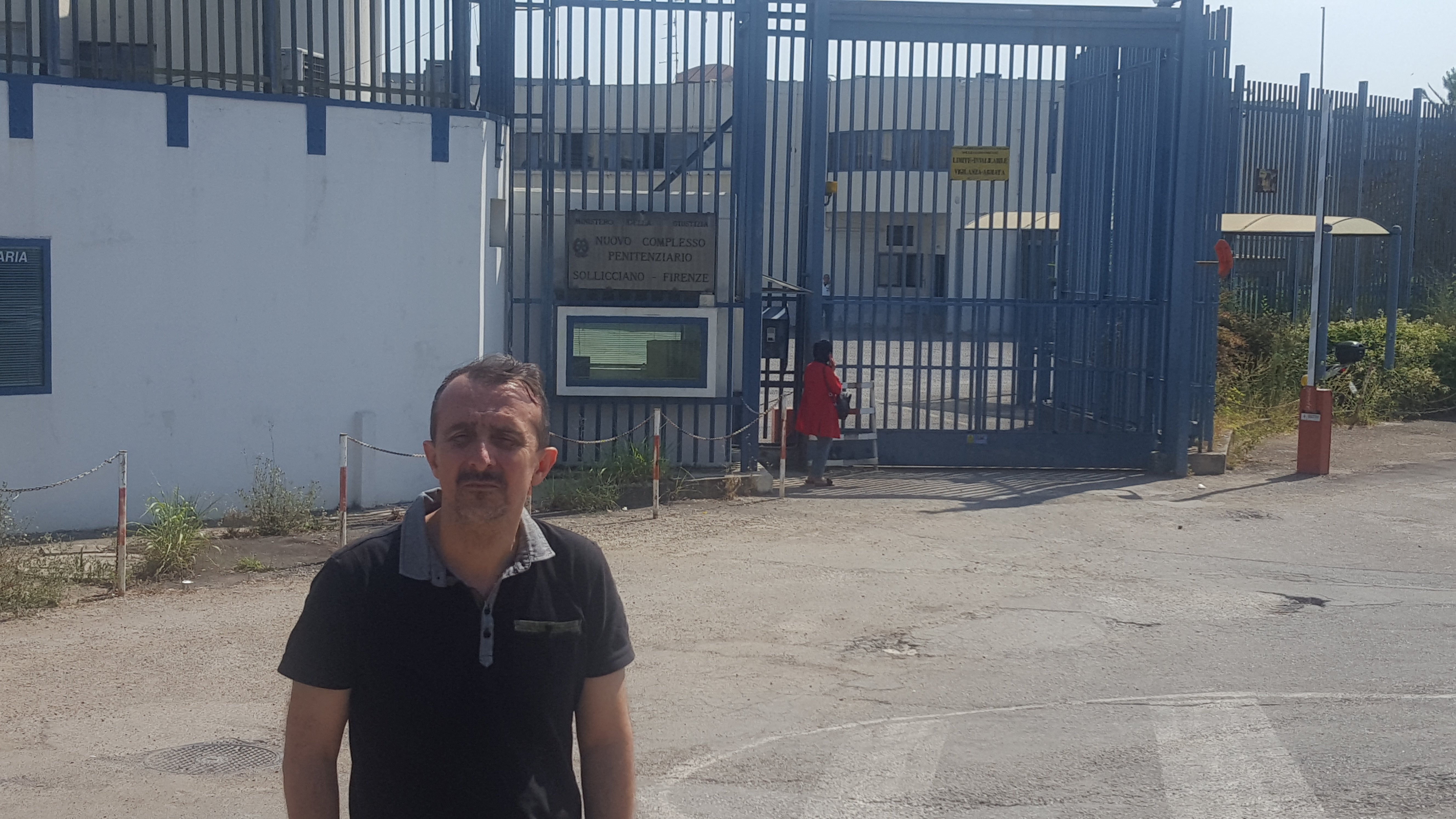 Il presidente del Consiglio comunale Luca Milani a Sollicciano Il presidente del Consiglio comunale Luca Milani a Sollicciano