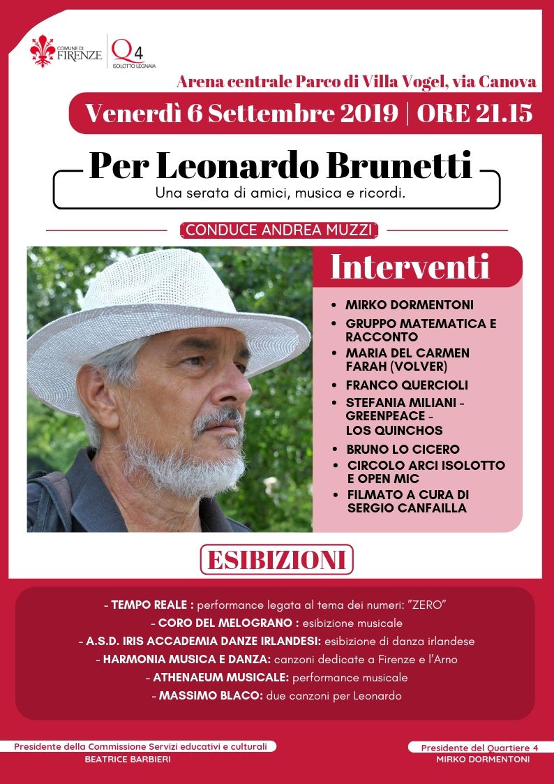 Serata per Leonardo Brunetti Serata per Leonardo Brunetti