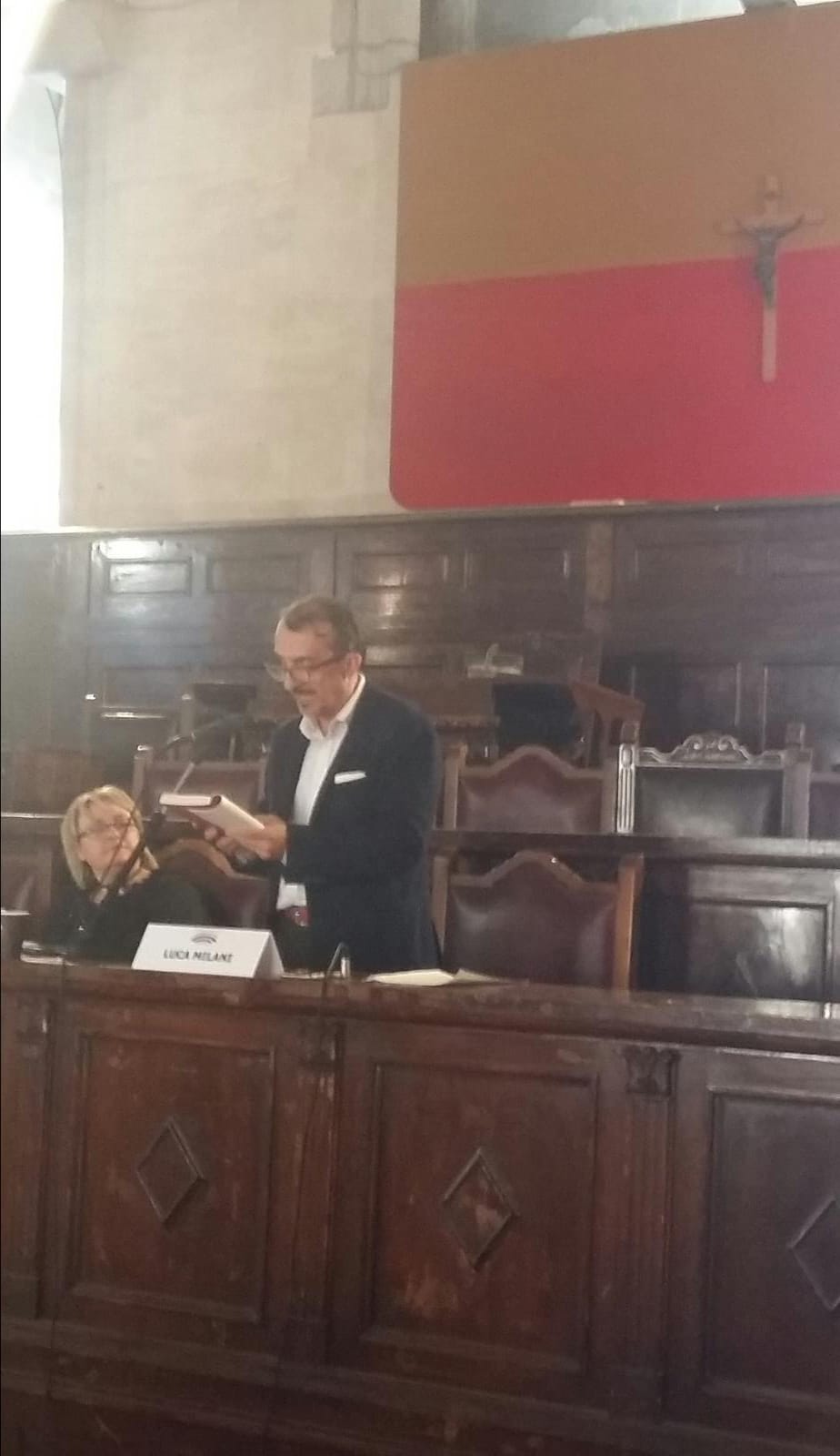 Il presidente Luca Milani a Napoli Il presidente Luca Milani a Napoli