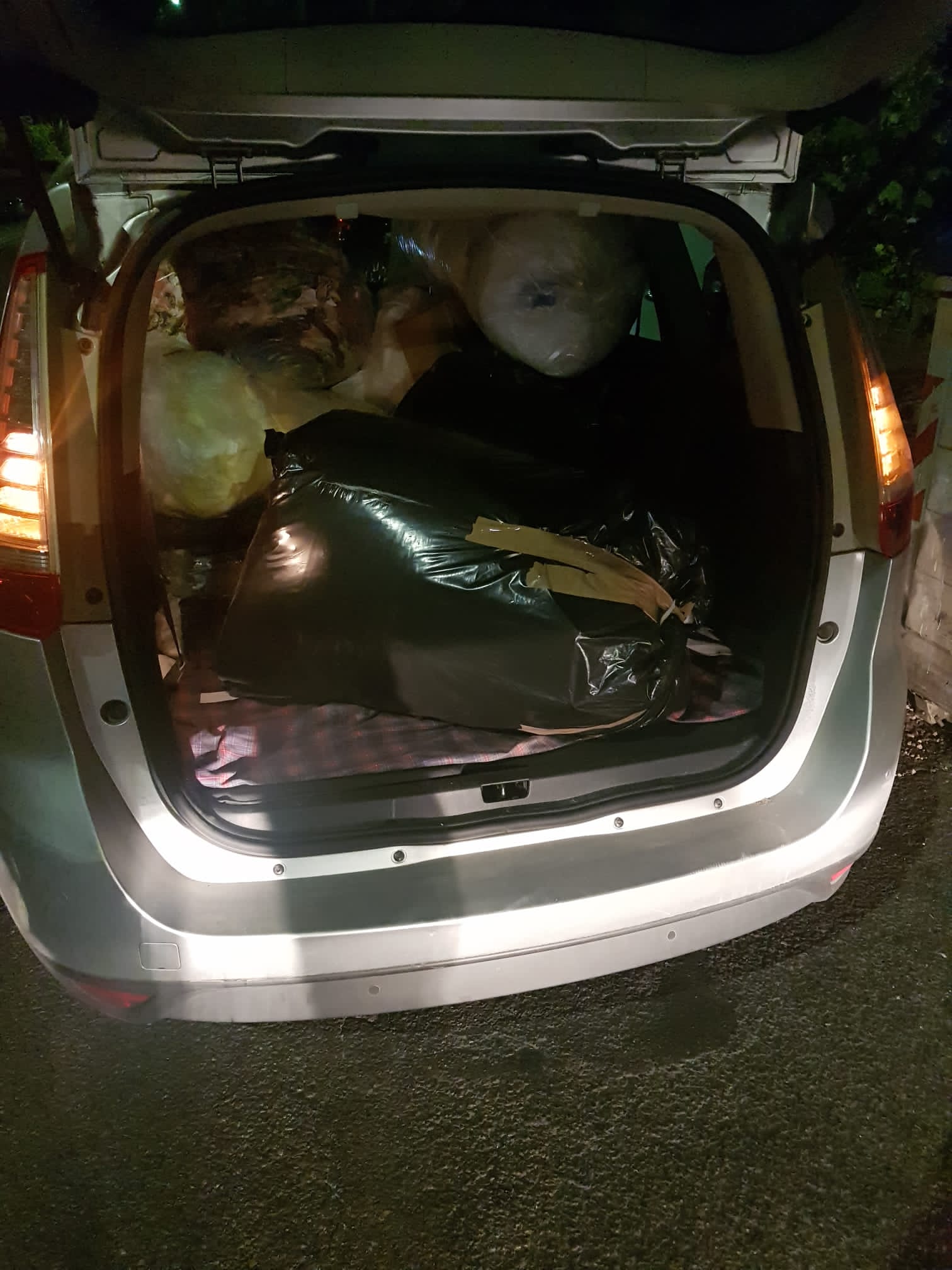 L'auto bloccata dalla Polizia Municipale mercoledì sera