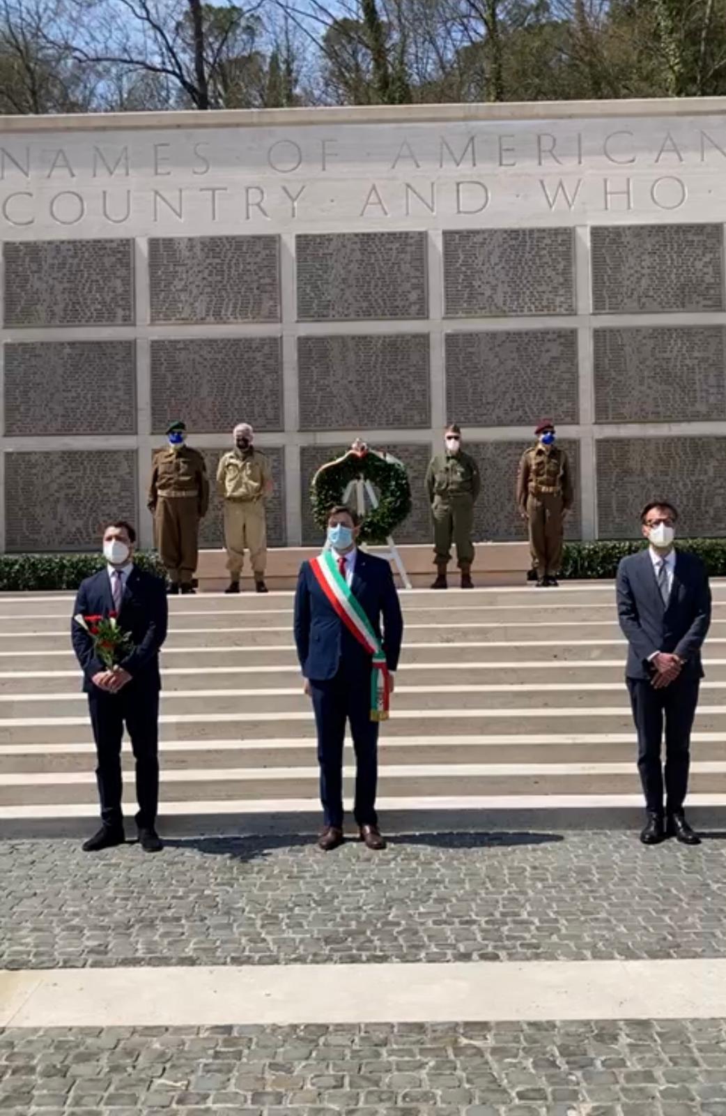 Emanuele Cocollini al Florence American Cemetery and Memorial Emanuele Cocollini al Florence American Cemetery and Memorial