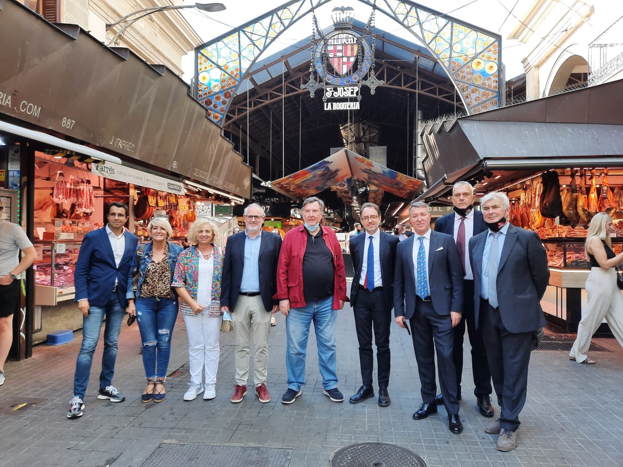 La delegazione fiorentina a Barcellona La delegazione fiorentina a Barcellona