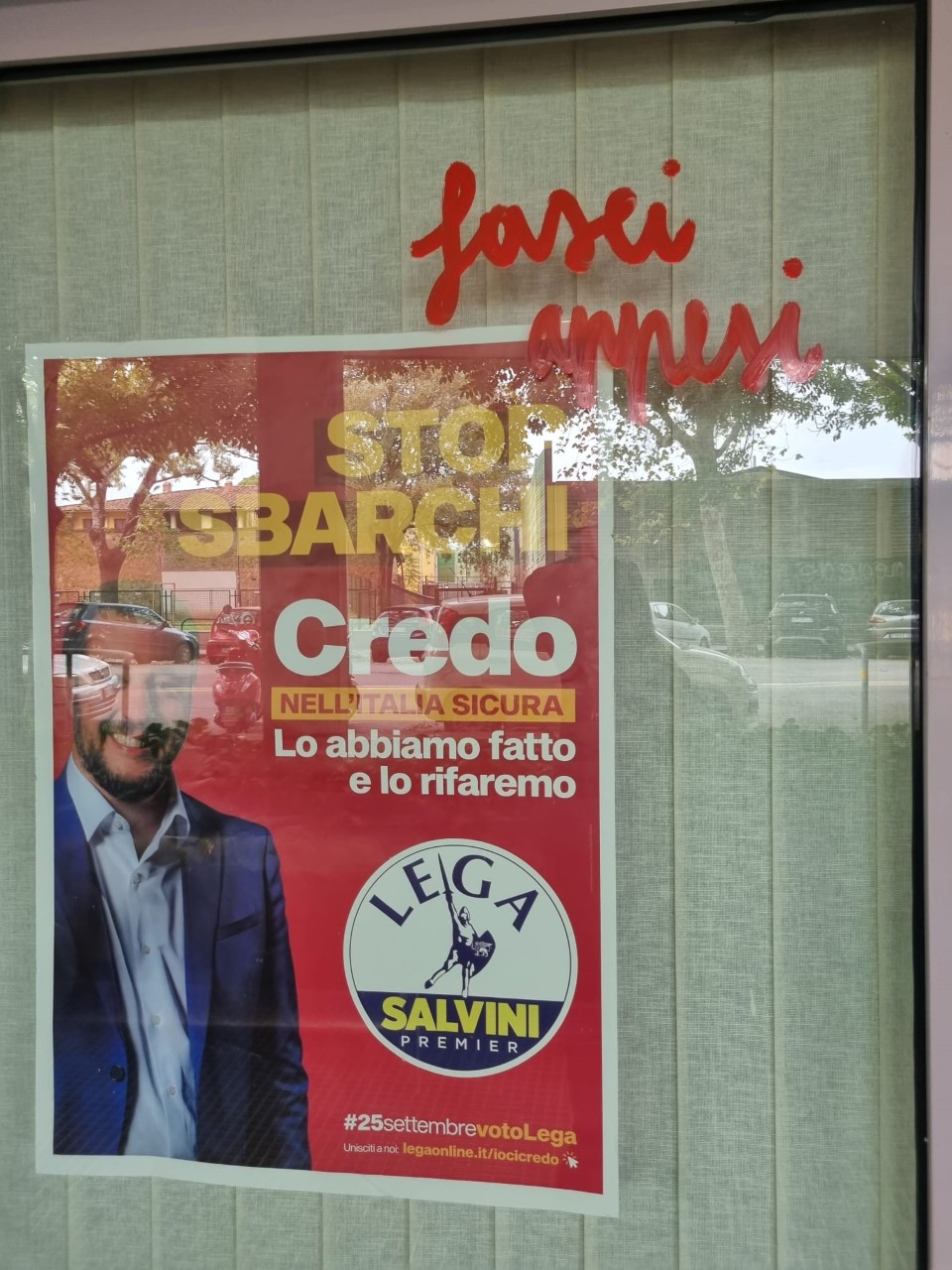 Scritte minatorie Lega Scritte minatorie Lega