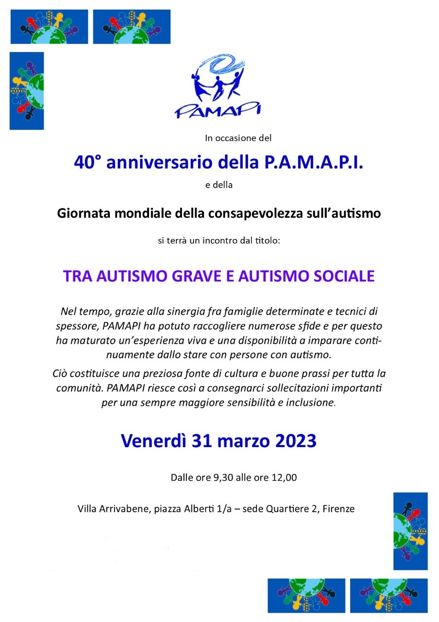 Tra autismo grave e autismo sociale al Quartiere 2 Tra autismo grave e autismo sociale al Quartiere 2