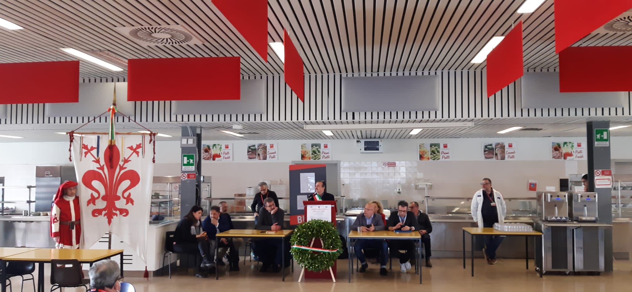 Milani alla commemorazione del 25 Aprile alla Leonardo Milani alla commemorazione del 25 Aprile alla Leonardo