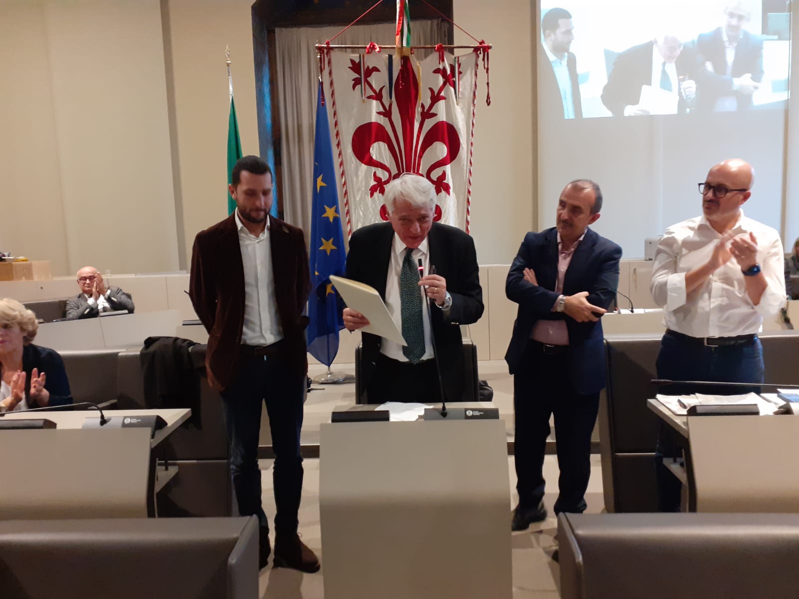 Ugo De Vita in Consiglio comunale Ugo De Vita in Consiglio comunale