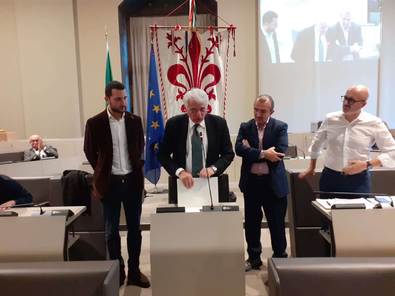 Ugo De Vita in Consiglio comunale Ugo De Vita in Consiglio comunale