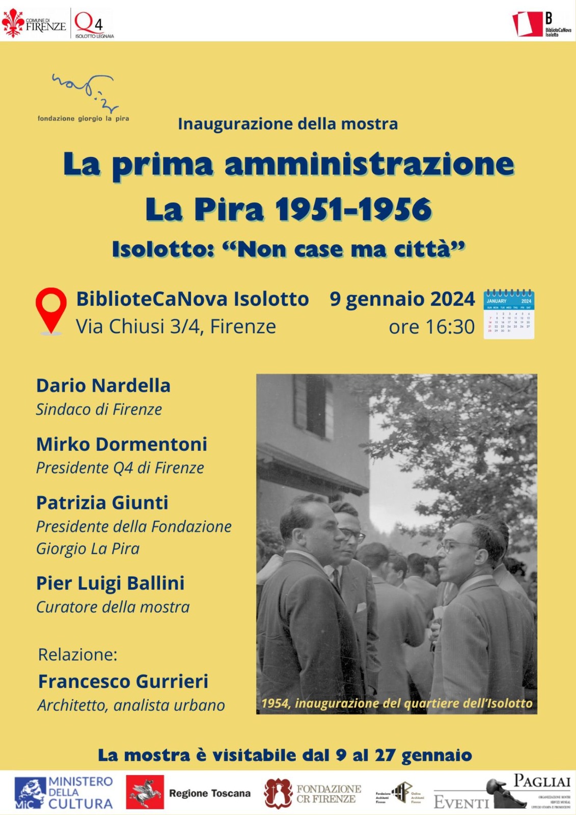 Mostra Giorgio La Pira al Quartiere 4 Mostra Giorgio La Pira al Quartiere 4