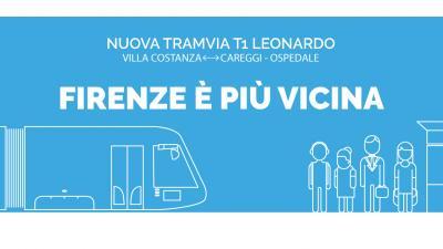  Firenze è più vicina. Campagna di comunicazione per la nuova T1 Leonardo