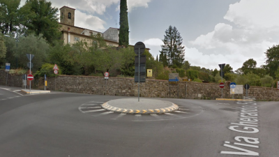 l'incrocio di via silvani a san felice a ema