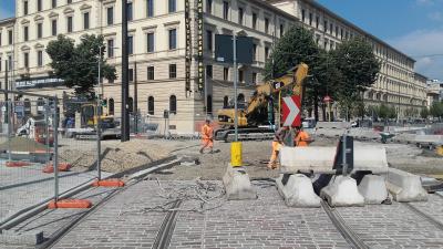 Il cantiere di viale Strozzi