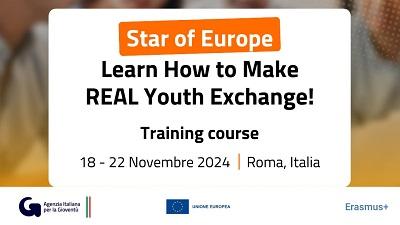 "Star of Europe": corso di formazione per la progettazione degli scambi giovani a Roma