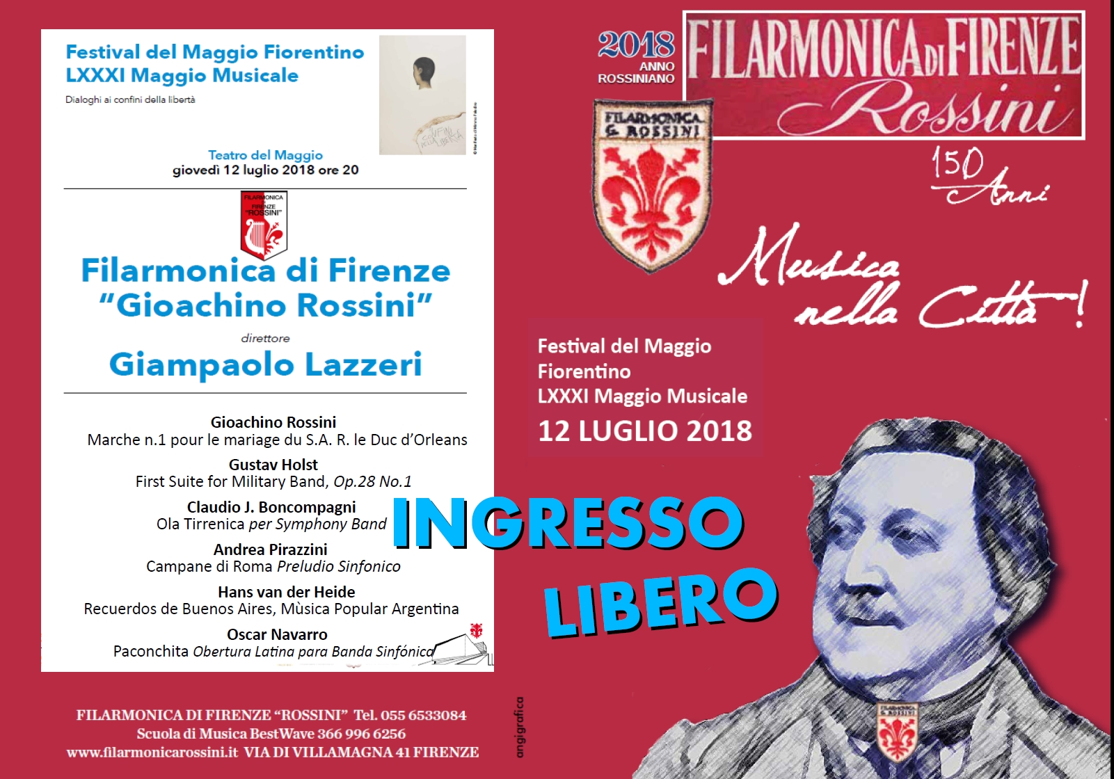 Concerto Filarmonica Rossina al Teatro del Maggio Musicale Fiorentino