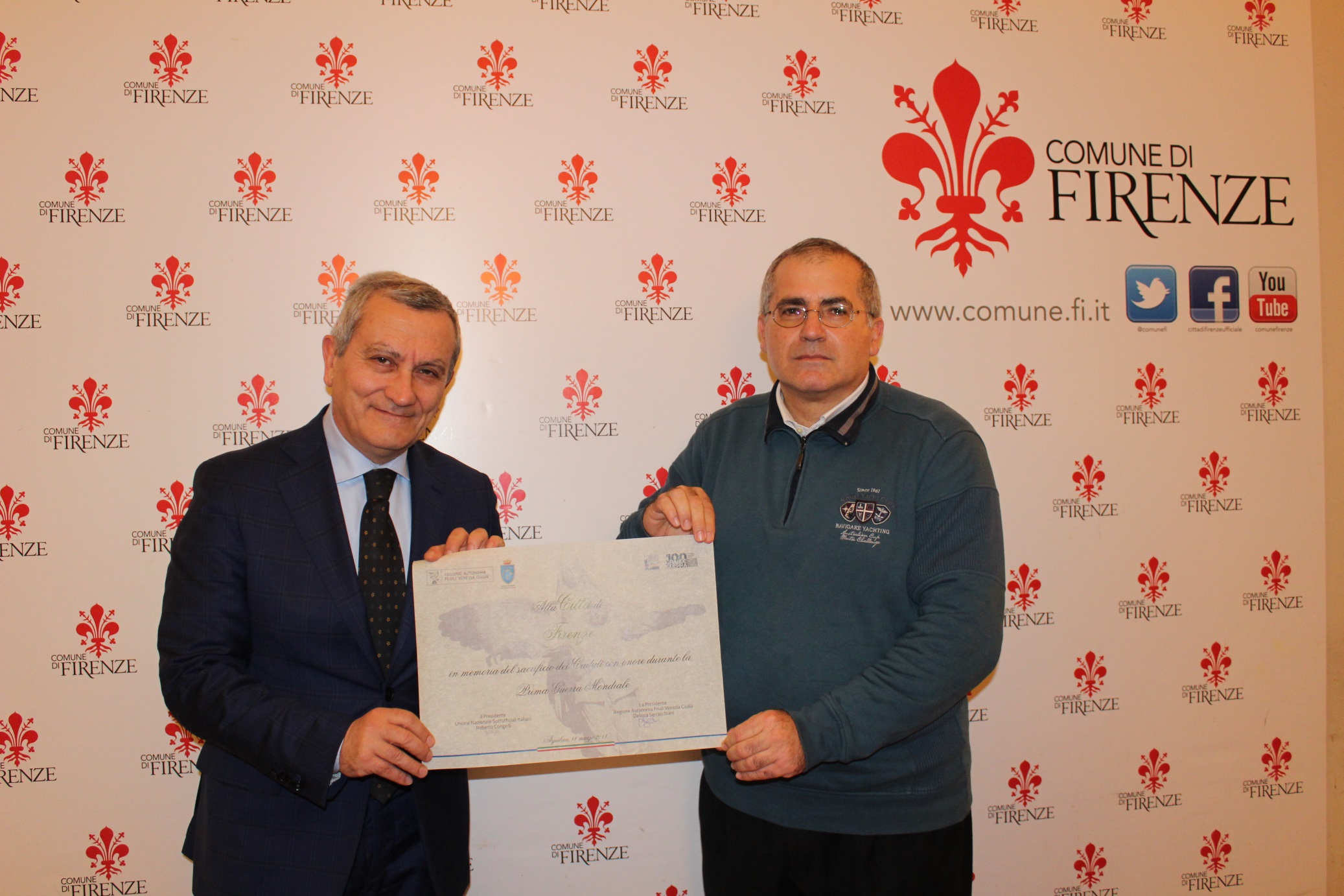 Pergamena per i caduti di Firenze nella Grande Guerra Pergamena per i caduti di Firenze nella Grande Guerra