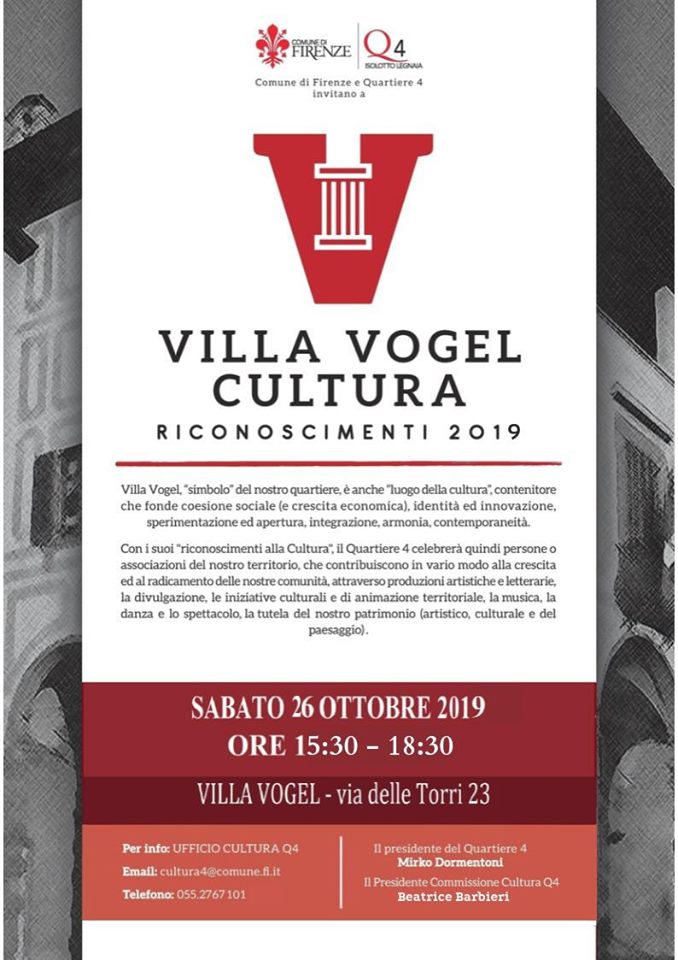 Premio Villa Vogel 2019 Premio Villa Vogel 2019