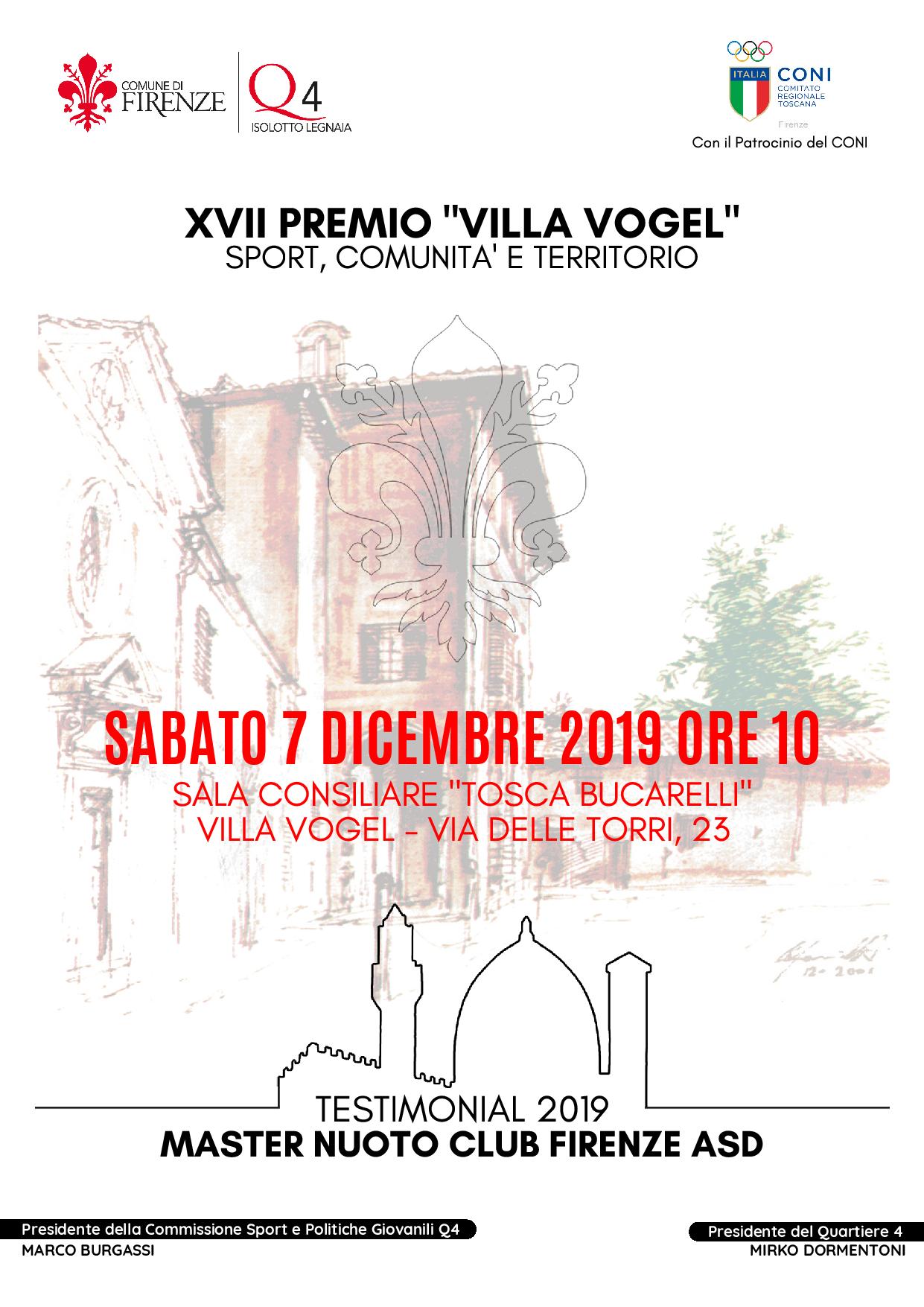 Premio Villa Vogel 2019 Sport Premio Villa Vogel 2019 Sport